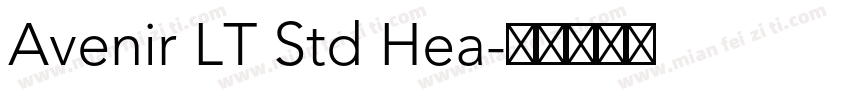 Avenir LT Std Hea字体转换